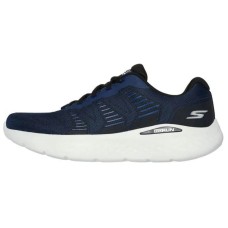 Skechers Go Run Lite Anti Slip Wear Resistant Low Top Running Shoes Men's Black Синий, 44.5