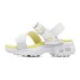 Skechers C Fle SANDAL 2.0 Anti Slip Wear Resistant Children's Sandals White Yellow Teenagers 32