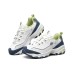 Skechers D'LITES 1.0 Low Top Casual Shoes Women's White Blue Green 37