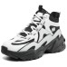 Skechers Stamina Chunky Sneakers Women's High-Top Natural & Black Черный, 35.5