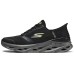 Skechers Cushioned Slip-Resistant Low-Top Casual Running Shoes Men's Black Gray Color Black/charcoal gray, 43