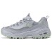 Skechers Anti-Slip Wear-Resistant Low-Top Chunky Sneakers Women's Gray Green Gray Green, 37.5