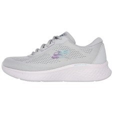 Skechers Anti-Slip Wear-Resistant Low-Top Casual Shoes Women's Gray Gray/Blue/Purple, 37