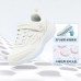 Skechers Go Run 400 V2 Slip Resistant Cushioning Abrasion Resistant Low Top Kids Lifestyle Shoes White Teenagers 27.5