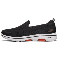 Skechers Go Walk 5 Low Top Loafers Black/White 43.5