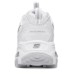 Skechers Durable Breathable Low-Top Chunky Sneakers Women's White Silver Белый, 39.5