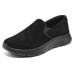 Skechers Go Walk Fle Anti-Slip Wear-Resistant Breathable Lightweight Low-Top Casual Shoes Men's Black Черный, 44