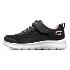 Skechers Comfy Flex 2.0 Slip Resistant Cushioning Abrasion Resistant Low Top Casual Shoes Black/Pink Teenagers 27.5