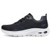 Skechers Cushioned Slip Resistant Abrasion Resistant Breathable Low Top Running Shoes Women's Black Черный, 35