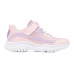 Skechers Flex Blast Slip-Resistant Cushioning Wear-Resistant Low-Top Kids Lifestyle Shoes Pink Purple Teenagers 27.5