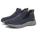 Skechers Casual Cushioning Anti-Slip And Wear-Resistant Low-Top Casual Shoes Men's Navy 40