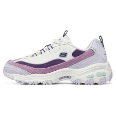 Skechers D'Lites 1.0 Shoes 'White Purple Lilac' Women's Белый Фиолетовый, 38