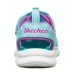 Skechers Slip Resistant Anti Kick Children's Sandals Turquoise Children Aged 3 7 Years Old Голубой, 24