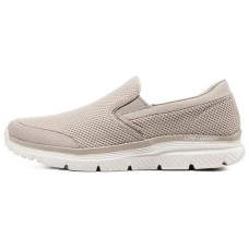Skechers BURNS 2.0 Cushioned Breathable Lightweight Slip-Resistant Low-Top Casual Shoes Men's Taupe 39.5