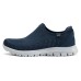 Skechers Cushioning, Slip Resistant, Abrasion Resistant, Breathable Low Top Casual Shoes Women's Marine Blue Navy/multicolor, 37