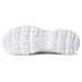 Skechers D'LITES 1.0 Cushioning Anti-Slip And Wear-Resistant Low-Top Chunky Sneakers Women's White Silver 38.5