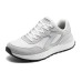 Skechers Cushioning Wear-Resistant Low-Top Running Shoes Women's White Gray White gray, 38.5