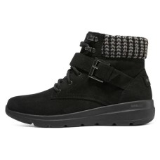 Skechers Glacial Ultra Ankle Boots Women's Black Gray Color 36