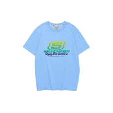 Skechers Colorful T Shirt Unisex Melancholic Blue Melancholy Blue/00J5, S