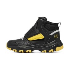 Skechers I-Conik Abrasion-Resistant Kids Lifestyle Shoes Black Yellow Teenagers 32