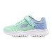 Skechers Flex Blast Anti Kick Cushioning Slip Resistant Kids Lifestyle Shoes Green Blue Teenagers 35