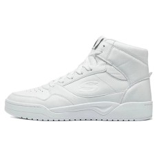 Skechers Anti-Slip Wear-Resistant Breathable Supportive Lightweight Rebound Mid-Top Casual Shoes Men's White Белый, 41.5