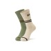 Skechers Mid-Calf Socks Unisex 2 Pack 2 Pack (Zelkova Wood/Beige/03EP), S
