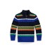 Toddler and Little Boys Striped Cotton Quarter-Zip Sweater Разноцветный, 3
