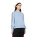 Skechers Sweatshirt Women's Light Gray Blue светло-серо-голубой, L