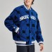Skechers Puffer Jacket Unisex Blue Base Racing S Letter Large Grid All Over Print Blue Background Racing S Letter Large Grid Print/038A, XS