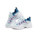 Skechers Kozmiks Cushioned Slip-Resistant Breathable Low-Top Chunky Sneakers Women's Pink Blue 36