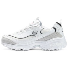 Skechers D'LITES 1.0 Anti-Slip And Wear-Resistant Support Lightweight Height Increasing Low-Top Chunky Sneakers Черно-белый, 38.5