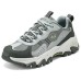 Skechers OUTDOOR Anti-Slip Wear-Resistant Low-Top Outdoor Shoes Women's Gray Black Green Charcoal gray/multicolor, 37