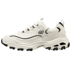 Skechers D'LITES 1.0 Cushioning Anti-Slip And Wear-Resistant Low-Top Chunky Sneakers Men's Ecru 41.5