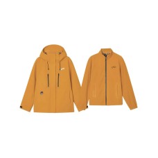 Skechers Hiking Skiing And Paragliding Water-Resistant Windproof Warm Cold-Resistant Windbreaker Jacket Women's Oak Oak-02SE, 2XL