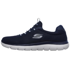 Skechers Summits Cushioning Anti-Slip And Wear-Resistant Low-Top Casual Shoes Men's Blue 45