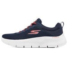 Skechers Go Walk Flex Casual Shoes Women's Low-Top Black/White/Orange 38