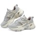 Skechers Cushioning Wear-Resistant Low-Top Casual Shoes Women's Light Gray Серый, 36