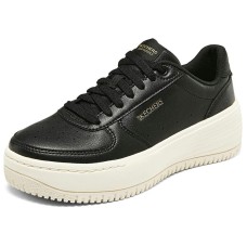 Skechers Court Classics Anti-Slip Wear-Resistant Low-Top Skateboard Shoes Women's Black White Черно-белый, 38.5