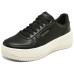 Skechers Court Classics Anti-Slip Wear-Resistant Low-Top Skateboard Shoes Women's Black White Черно-белый, 38.5
