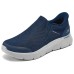 Skechers Slip Ins Anti-Slip Wear-Resistant Low-Top Casual Shoes Men's Marine Blue Синий, 39.5