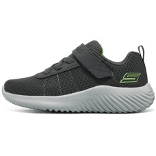 Skechers Slip Resistant Shock Absorbers With Abrasion Resistant Properties Mid Top Kids' Running Shoes Gray Teenagers Серый, 27.5