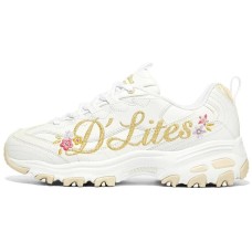 Skechers D'Lites 1.0 'White Yellow' Women's 36