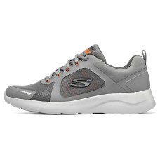 Skechers Dynamight 2.0 Anti-Slip Wear-Resistant Low-Top Casual Shoes Men's Gray White 41