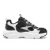 Skechers Anti-Slip Wear-Resistant Chunky Sneakers Shoes Black White Teenagers Черно-белый, 28.5