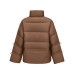 Skechers Down Jacket Women's Coffee Brown Коричневый, M