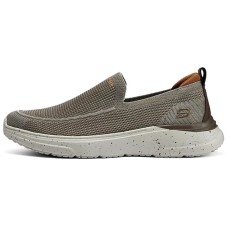 Skechers Breathable Quick Dry Low-Top Casual Shoes Men's Taupe Серо-коричневый, 41