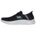 Skechers Slip Ins Slip-Resistant Low-Top Running Shoes Men's Black Gray Black Gray, 40