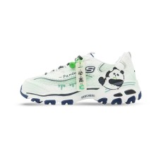 Skechers D'LITES 1.0 Little White Bear Panda High Zong Height Increasing Low-Top Chunky Sneakers Women's Green Зеленый, 36