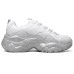 Skechers D Lites 3.0 Low Top Sneakers White/Silver Women's 37
